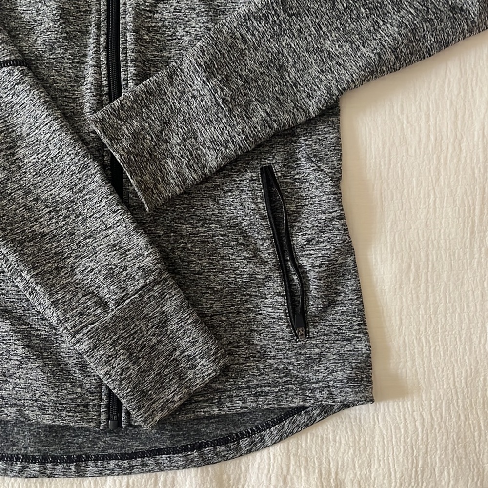Beast Mode charcoal grey women’s full zip training jacket sz medium - Picture 3 of 5